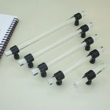 Black Clear Acrylic Cabinet Pulls Knobs Lucite Drawer Pulls Knobs Dresser Handle