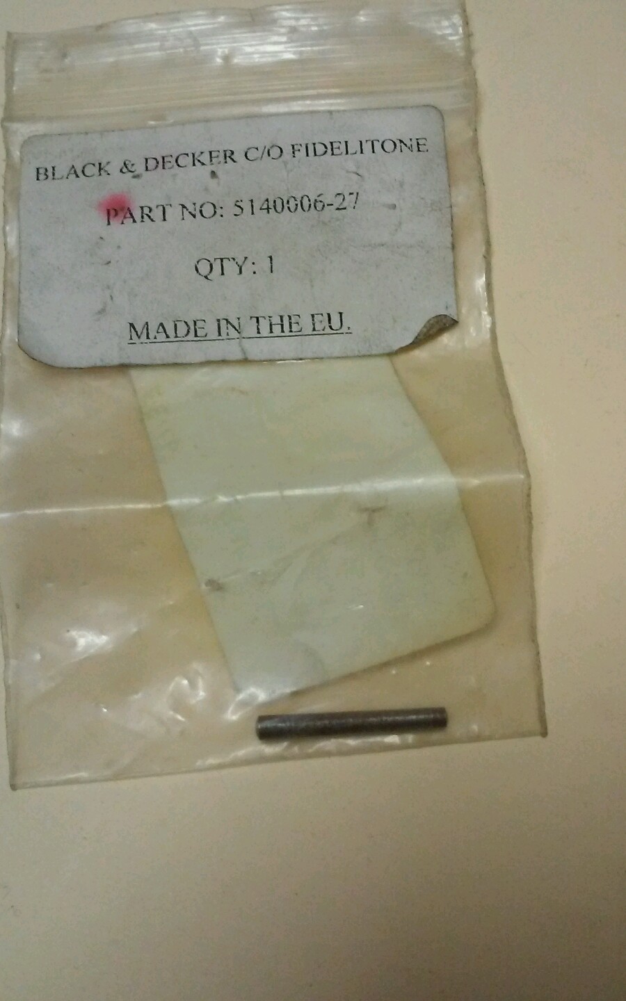 27 TAPER PIN FOR MAGNETIC DRILL PRESS 