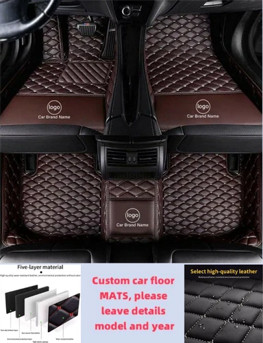 For Nissan Car Floor Mats Waterproof Luxury Custom All Models Auto Carpets Liner - Imagen 24 de 35