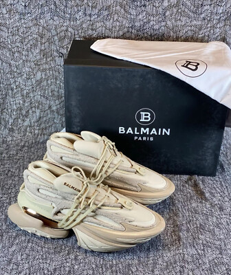 Balmain Unicorn Low Top Neoprene Chunky Sneaker Men's Size 12