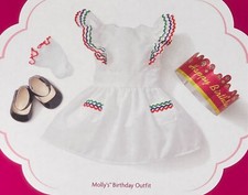 American Girl Molly s New Birthday Outfit NIB Retired