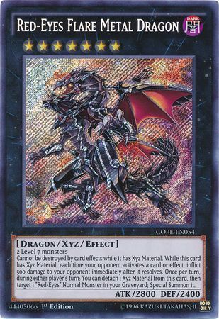 Red-Eyes Flare Metal Dragon - CORE-EN054 - Secret Rare - 1st