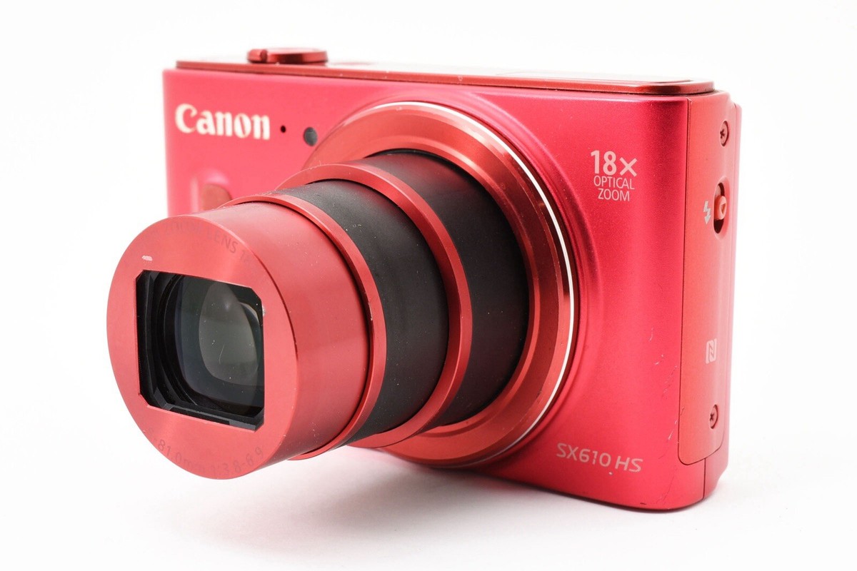 Canon PowerShot SX610 HS SX610HS W. 18x Zoom Lens Wine Red Canon PowerShot SX610 HS SX610HS W. 18x Zoom Lens Wine Red