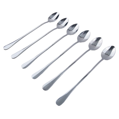 6 Pcs Stainless Steel Spork Soup Salad Noodle Spoon Fork Cutlery Tableware AU - Picture 12 of 24