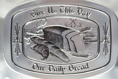DALT'L DO-IT, INC ''Give Us This Day, Our Daily Bread'' Decorative Tray 9.75'' Wide