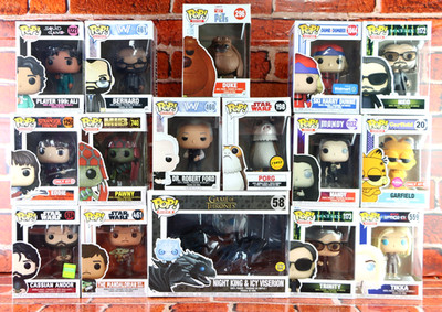 Funko Pop! Lot Of 16! Star Wars MIB Matrix Garfield Stranger Things Pets Chase
