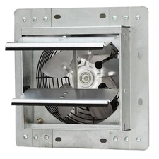 242 CFM Power 7 inch Variable Speed Shutter Exhaust Fan Crawl Space Ventilator