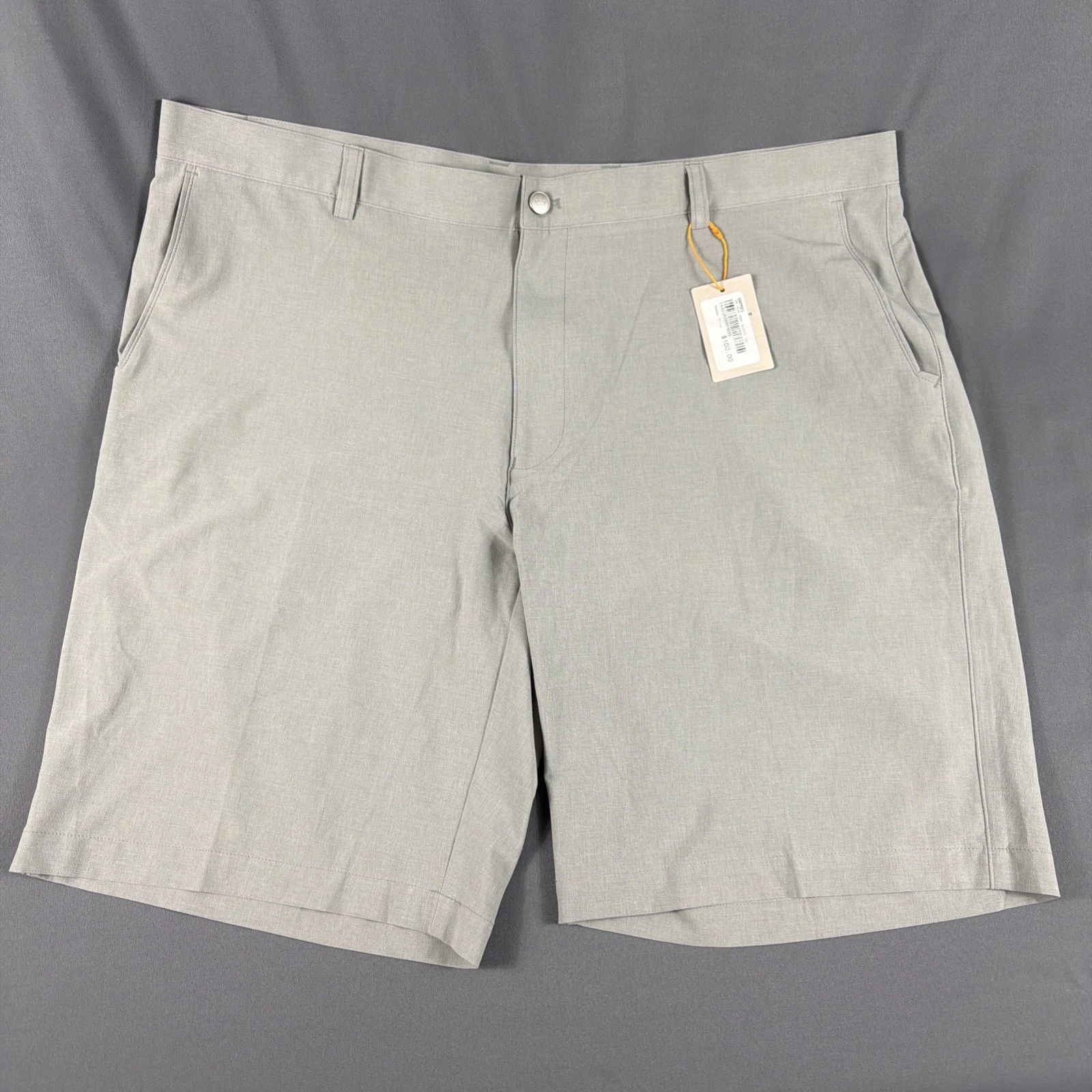 Peter Millar Golf Shorts Crown Sport Shackleford 42 x 10 British Gray MSRP $110