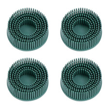 4Pcs Bristle Disc 2" 50 Grit Abrasive Brush Deburring Electric Disc Brush with Q