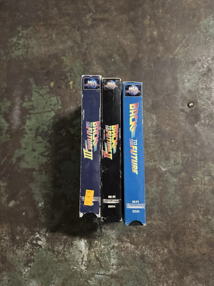 Back to the Future I, II, III Trilogy 1 2 3 Michael J. Fox- 3 VHS Lot Set Tested Foto 4 de 4