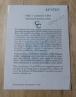 1884-CC GSA Morgan Silver Dollar COA