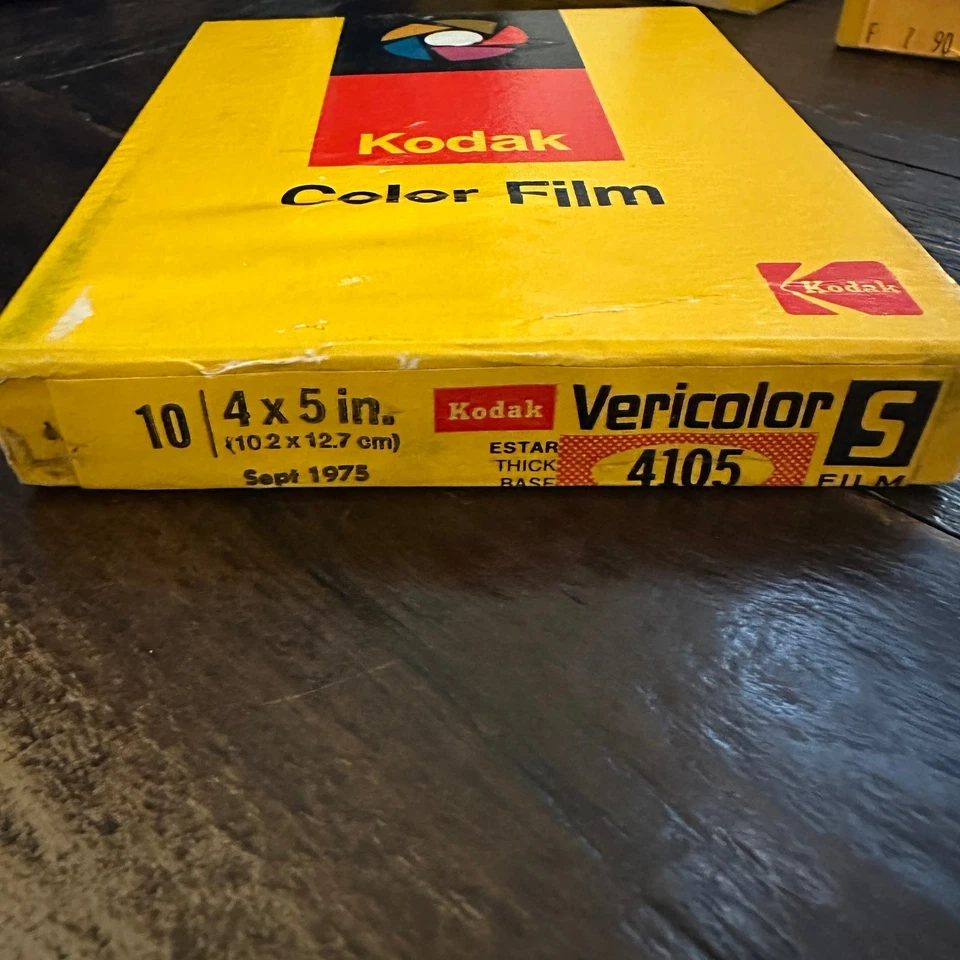 Kodak Vericolor S Color Film 4105 4x5 Sheet Film – Exp Sept 1975 - Image 2 of 3