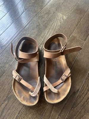 birkenstock yara tobacco brown Womens Sandal, Mocha Birkibuc, Size 42 EU (11-11.5 M US Women) Brown Birkenstock Yara Oiled Leather