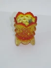 Fenton Hobnail Colonial Amberina Toothpick Holder 3-footed