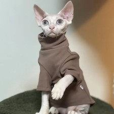 Hairless Cat Clothes Sphinx Spring and Autumn Warm Underlay Sweater Devon Konis