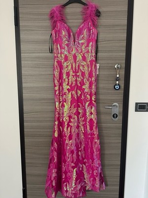 Sample Prom Embroidered Dress Alyce Paris - Size 10 US - Größe 42 DE