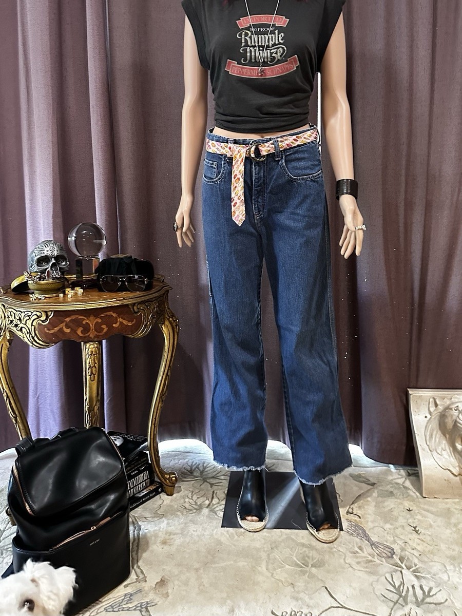 1990's Vintage Stüssy Sista Carpenter Jeans Raw Hem Made In