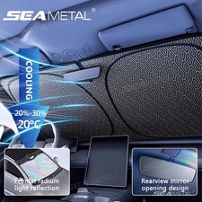 5-Layer Foldable Car Sun Shade UV Reflective Windshield Cover Heat Protection
