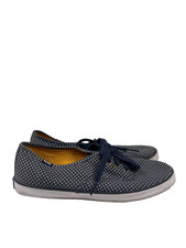 Keds Women's Blue/White Champion Canvas Polka Dot Lace Up Sneakers - 8