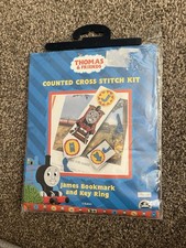 Thomas The Tank Engine Cross Stitch Kit | James | Craft Kit|  Key Ring Kit