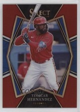 2022 Panini Select Premier Level Red Prizm 100/199 Teoscar Hernandez #200 b7b