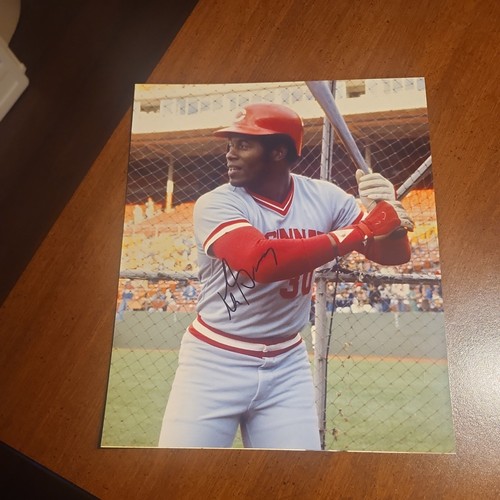 Ken Griffey Sr. Autograph Signed 8x10 Photo MLB Cincinnati Reds