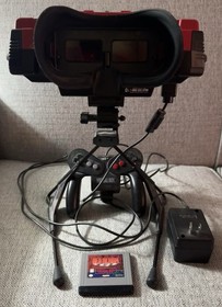 Virtual Boy - Good Condition! Red Alarm Included; Has Original Ribbon Cables