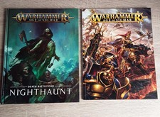 WARHAMMER AGE OF SIGMAR. 2 BOOKS. NIGHTHAUNT HARDBACK & RULEBOOK PAPERBACK.