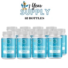Tinnitrol- Nerve Support- 12 Bottles- 720 Capsules