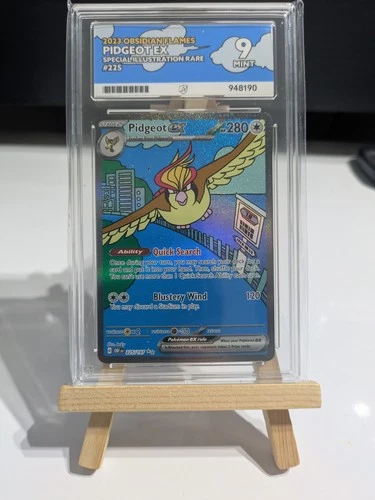 Pidgeot EX 225/197 Special Illustration Rare Obsidian Flames 2023 Ace Mint 9