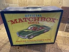 Vintage 1968 version Matchbox 72 car Deluxe Collectors case missing handle Clean