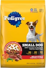 Pedigree Complete Nutrition Adult Small Dog Dry 14 Pound (Pack of 1), Other 1.72 per pound