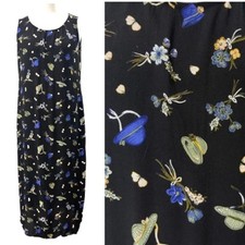 Carol Anderson California Cottagecore Dress Vintage Garden Sun Hat Spring Summer