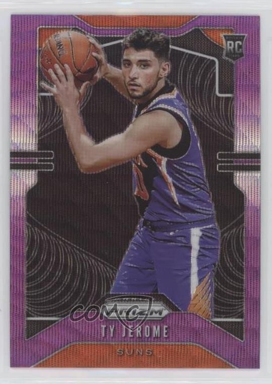 2019-20 Panini Prizm Rookie Purple Wave Prizm Ty Jerome #268 8fp