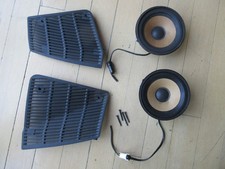 Mercedes 1991 190e 190d Genuine Front Dash Top Speakers And Grilles Left Right