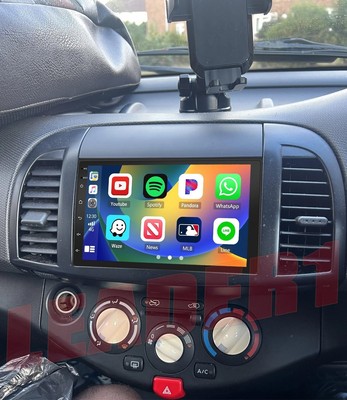 FOR NISSAN MICRA 2005 2006 2007 CAR RADIO STEREO CARPLAY ANDROID 15 GPS