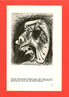 Studie für Weinender Kopf (Guernica Studie) * Pablo Picasso (1967)   [PIC-33]