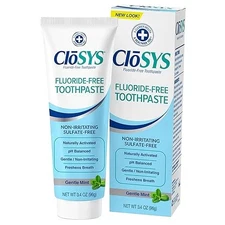 Antiplaque Non-Irritating Flouride-Free Mint Toothpaste (3.4oz)