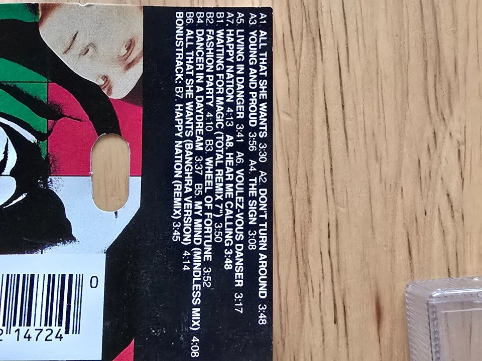 Ace Of Base - Happy Nation U. S. Version - Cassette Tape Album - 1993 Metronome. - Image 4 of 4