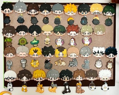 Haikyuu Pixel Art Keychain / Magnet | Handmade All Character Animal Mascot