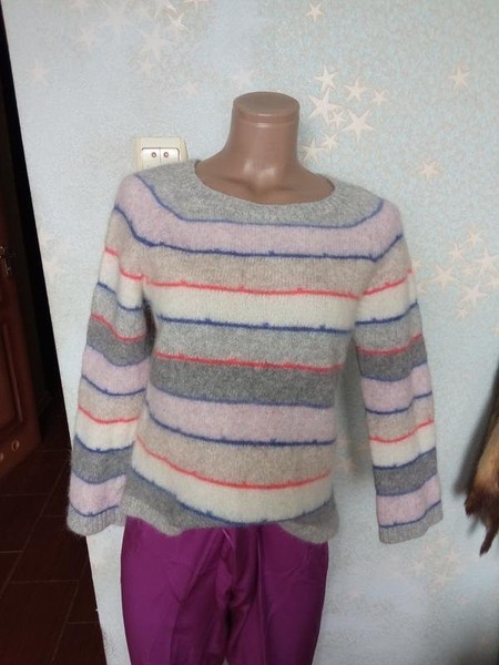 Women Closed Sweater Multicolor Alpaca 34 / XS /
