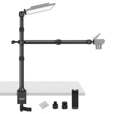 ** NEW NEEWER Desk Stand | 2 Telescopic Boom Arms | Camera / Mic / iPhone Holder