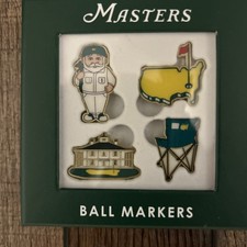 2026 Masters Tournament 4-pak Metalowe markery do piłki golfowej Zestaw Gnom Clubhouse