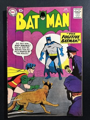 Batman #123 1959 DC Comics Silver Age 1st Print Vintage VG/Fine *A11