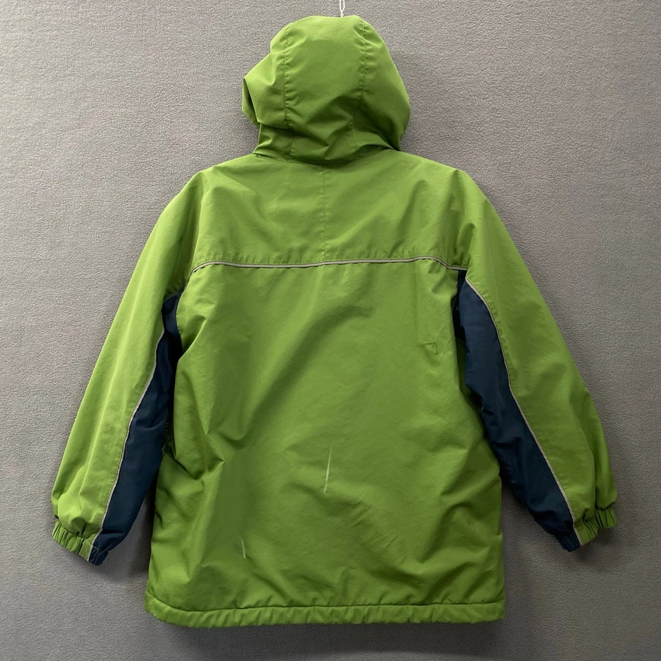 Abrigo Chaqueta Patagonia Niños Infurno L Verde Forrado de Vellón Capucha Repelente al Agua  Foto 4 de 4