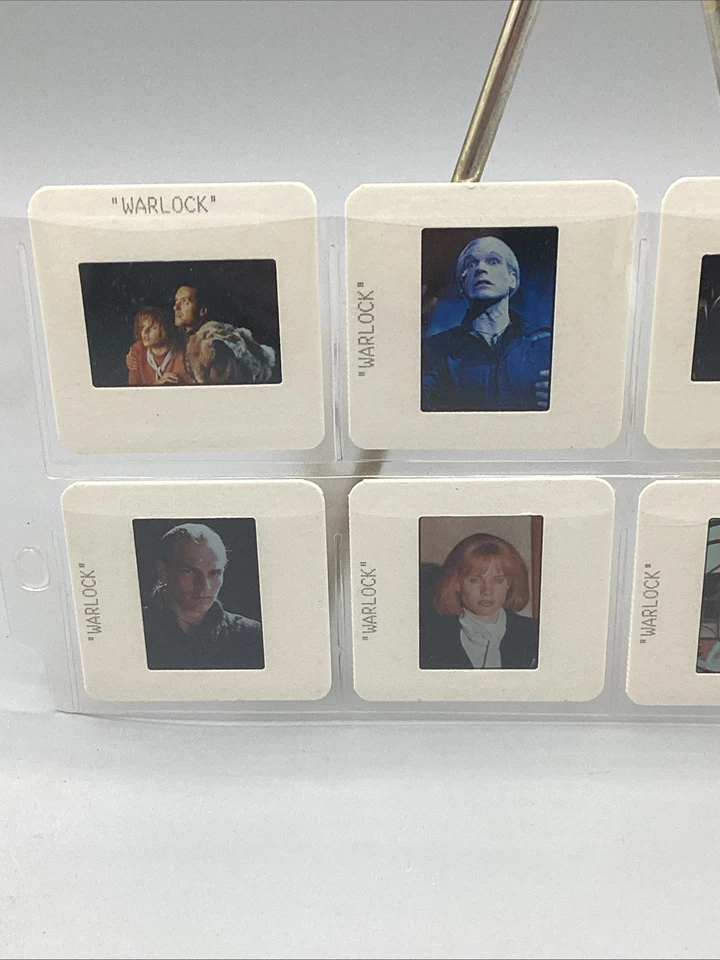 (8) Lote de células de foto de filme Warlock 1989 original *RARO* - Imagem 2 de 4