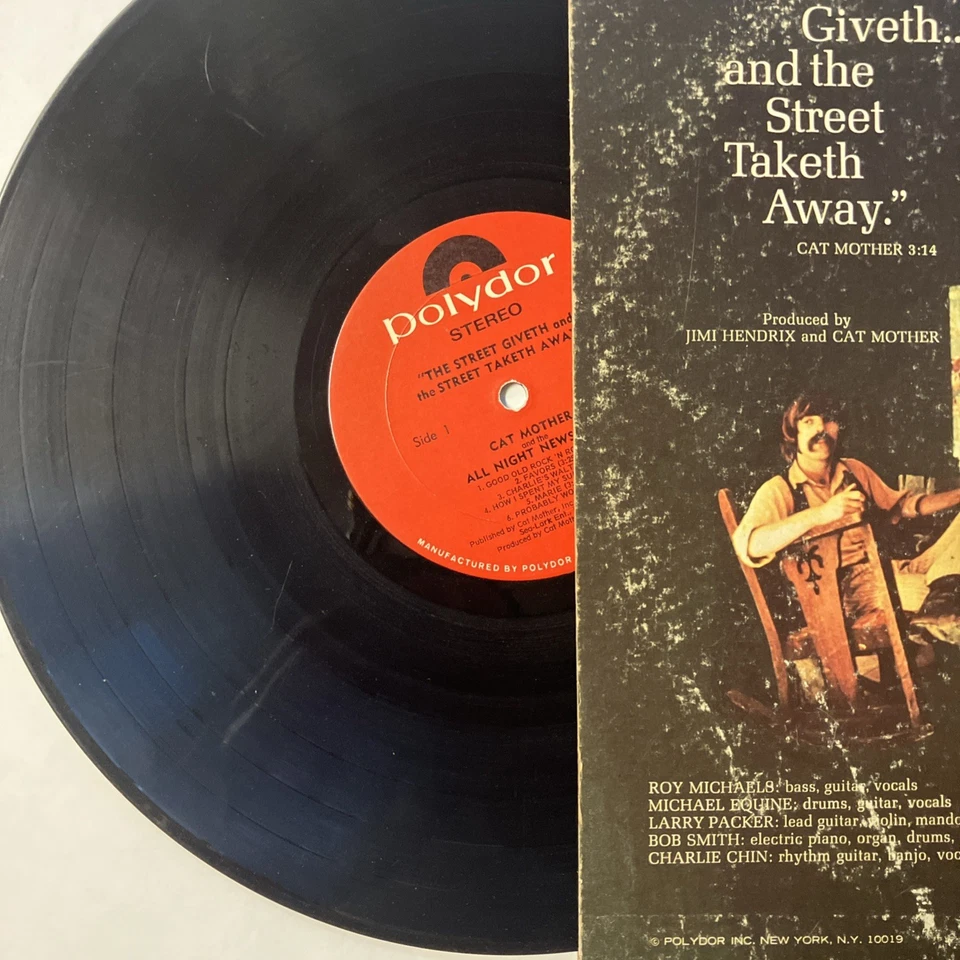 Cat Mother And The All Night Newsboys - The Street Giveth LP 1968 24-4001 VG+ Foto 3 de 3