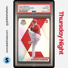 2021 PANINI PRIZM #66 SPENCER HOWARD SILVER RC ROOKIE PSA 10
