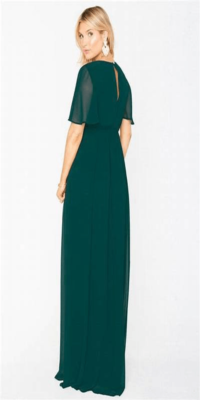 emily empire maxi dress Show Me Your Mumu NWT Emily Empire Maxi Dress in Emerald Chiffon Sz XXS