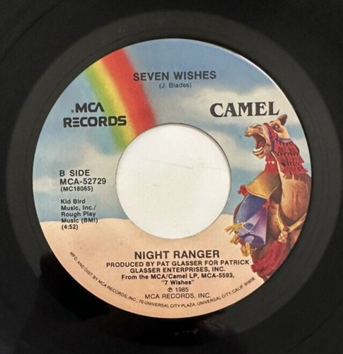 Night Ranger GOODBYE, SEVEN WISHES (45 HARD ROCK) #52729 PLAYS VG++ NO NOISE - Picture 4 of 5